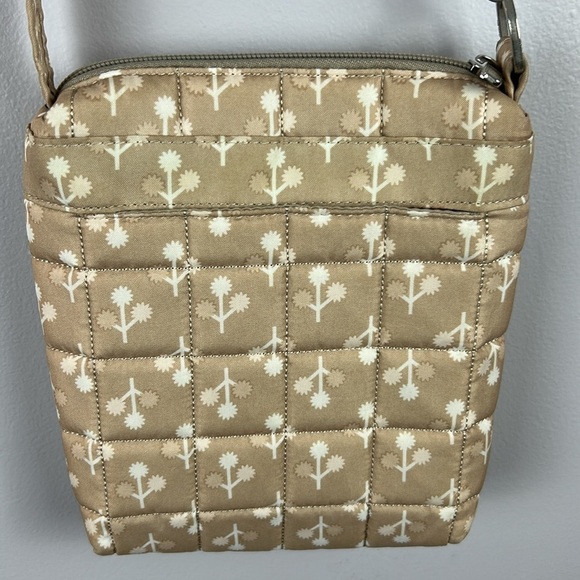 Lug Skipper Casual Travel Shoulder Pouch Orchard Print Crossbody Bag Sand Taupe - Picture 11 of 15